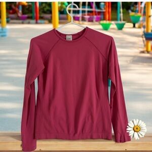 👛 2/$40 ATHLETA GIRL Sports Pink Long Sleeved Top with Thumbholes